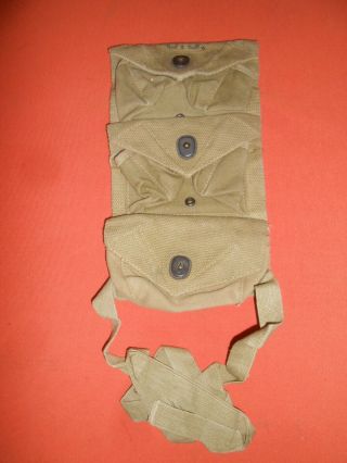 U.  S.  Army:1944 Wwii Triple Granade Pouch With Dated 1944 Web