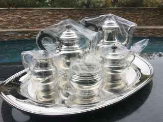 7pc Musuem Quality Heavy 1912/1946 Gorham Sterling French Style Coffee / Tea Set