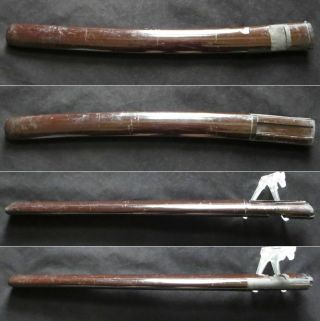 Antique Japanese KOSHIRAE Wakizashi Tsuka Tsuba Saya Katana Samurai sword Edo 8