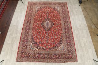 Traditional Persian Floral Area Rug Handmade Oriental Carpet 8 x 12 Medallion 2