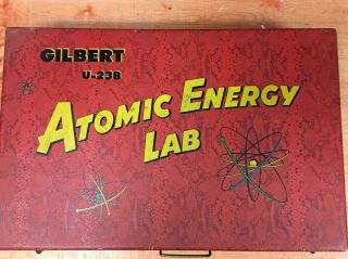Rare Gilbert U - 238 Atomic Energy Lab toy with parts and case 4