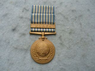 Korean War United Nations Medal Korea Bar