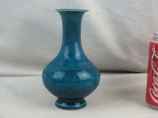 Kangxi 1662 - 1722 Chinese Porcelain Turquoise Monochrome Vase