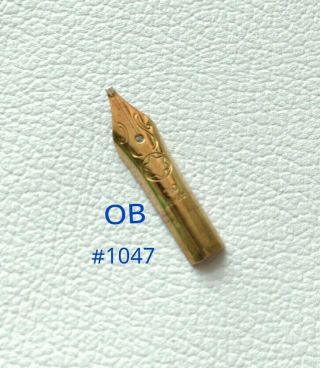 Montblanc Noblesse Fountain Pen No.  1047 18ct Size Ob Nib Part Pen Nos 2