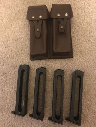 RUSSIAN Stechkin pistol APS holster WOODEN,  carrying sling,  magazines 6