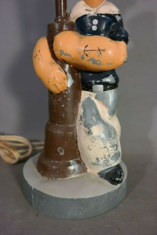 1935 Antique ART DECO Era POPEYE the SAILOR MAN Figural STATUE Old IDEALITE LAMP 2