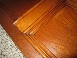 Pair HUGE Tiger Oak Library Architectural Panels Victorian Gothic Church Doors? 3