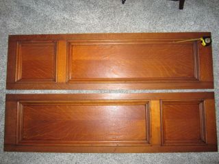 Pair HUGE Tiger Oak Library Architectural Panels Victorian Gothic Church Doors? 4