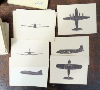 200,  WWII COLD WAR EPISCOPE ROC SILHOUETTE AIRCRAFT SPOTTING CARDS - 1949 - 50s 2