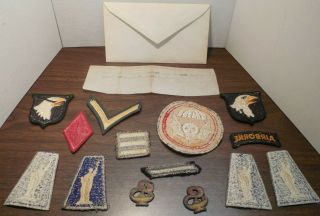 14 - U.  S Military - Unit,  Service,  Rank Patches & Post WW2 Rifle Trophy Permission 10
