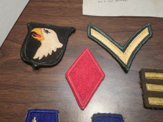 14 - U.  S Military - Unit,  Service,  Rank Patches & Post WW2 Rifle Trophy Permission 7