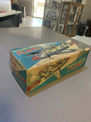 1950’s TN Showa Nomura XF - 160 Mystery Action Plane Tin Toy Japan Battery Operate 10