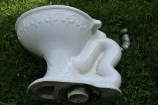 Fancy Antique Wolff Manufacturing Porcelain Toilet For Restoration