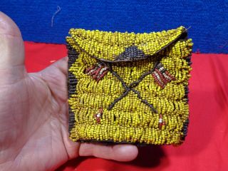 Antique Native American Beaded Bag