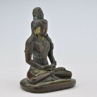 Antique Tibet bronze Buddha Amitayus 18th /19th century,  Asian 6