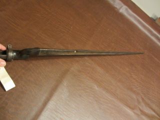 VINTAGE ANTIQUE 1800s BRITISH MILITARY P1876 MARTINI ERA MUSKET RIFLE BAYONET 10