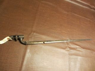 Vintage Antique 1800s British Military P1876 Martini Era Musket Rifle Bayonet