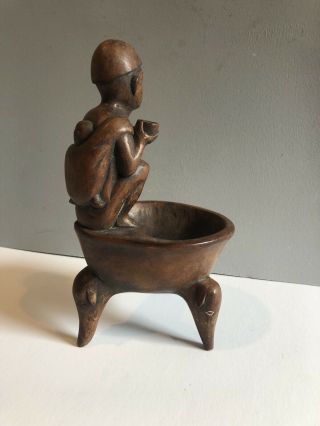 Ifugao Figure Bowl Wooden Carving Tribal Art From The Philippines Duyu 4