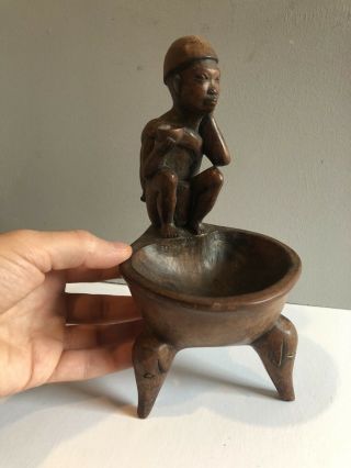 Ifugao Figure Bowl Wooden Carving Tribal Art From The Philippines Duyu 5