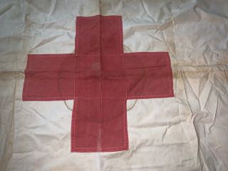 WWII Medic Red Cross Flag Grommets Stitched Salty 34 