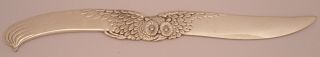 Gorgeous Dominick & Haff Sterling Aesthetic Figural Owl Letter Opener C.  1885