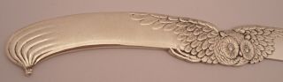 GORGEOUS DOMINICK & HAFF STERLING AESTHETIC FIGURAL OWL LETTER OPENER C.  1885 5