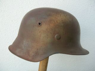Wh Wehrmacht Camo Camouflage Helmet Shell Sheet Stahlhelm