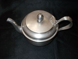 Vintage Us Navy Usn World War Ii Wwii Silver Plated Teapot For Officers Mess