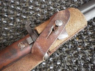 Swedish Sword bayone for use with the 6.  5 mm.  M1894/14 Mauser Carbine w frog 2