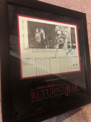 Vintage Star Wars Return Of The Jedi Storyboard Frames Endor Bunker Kazanjian