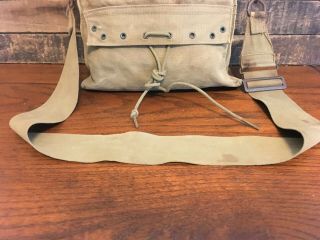 WWII US ARMY MEDIC BAG with STRAP - FIRST AID - CORPSMAN - KHAKI - WW2 2