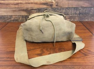 WWII US ARMY MEDIC BAG with STRAP - FIRST AID - CORPSMAN - KHAKI - WW2 5