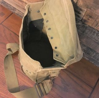 WWII US ARMY MEDIC BAG with STRAP - FIRST AID - CORPSMAN - KHAKI - WW2 6