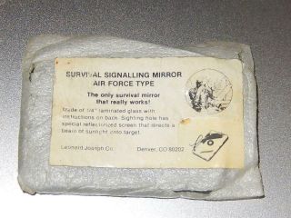 Vintage Military Emergency Survival Signaling Mirror Air Force Mark 3 Type 1