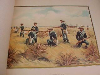 1776 - 1899 The US ARMY,  NAVY History BOOK w Full Page COLOR Litho ILLUSTRATIONS 4