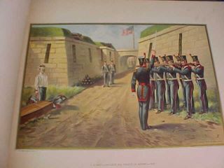 1776 - 1899 The US ARMY,  NAVY History BOOK w Full Page COLOR Litho ILLUSTRATIONS 5