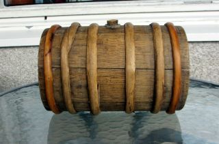 Rare Swedish Antique 1800s Wooden Keg Owners Marks Sweden