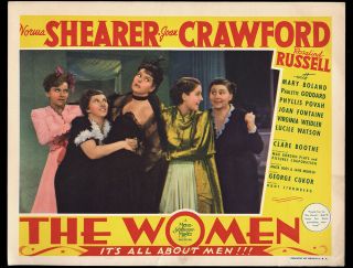 Rare 1939 Lobby Card The Women Starring Norma Shearer And Joan Crawford Mgm Nr