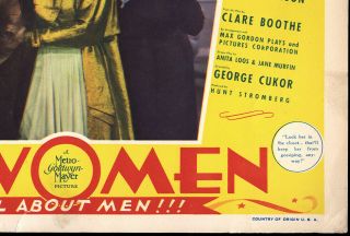 Rare 1939 Lobby Card The Women Starring Norma Shearer And Joan Crawford MGM NR 2