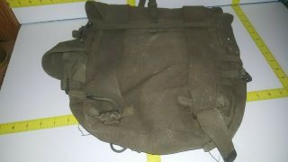 - 1943 dated WWII US Army M - 1945 Combat Field Pack Bag Backpack Vintage 2