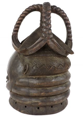 Mende Helmet Mask Sowei Sande Society Liberia African Art 2