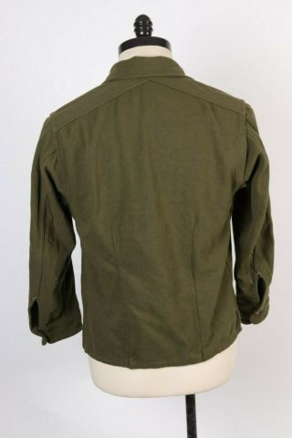 Vintage 50s US ARMY OG - 108 Wool Uniform Shirt Jacket USA Mens Size Medium 3