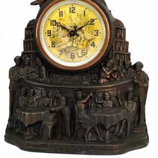 RARE 1933 United Electric Shelf Clock Brooklyn NY Repeal Prohibition 6
