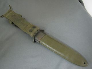 WW2 US Army issue M8 BM Co.  bayonet or knife scabbard 2