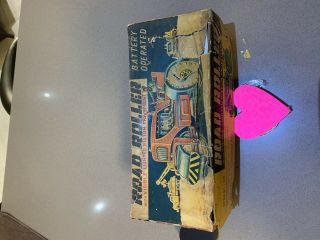 1950’s TN Showa Nomura Road Roller Tin Battery Toy Japan 8