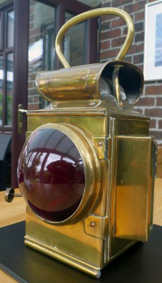 Antique Merryweather Fire Engine Lamp 5