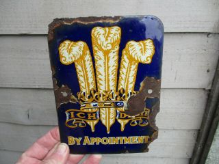 An Antique Enamel By Appointment The Prince Of Wales Advertising Sign C1920s?
