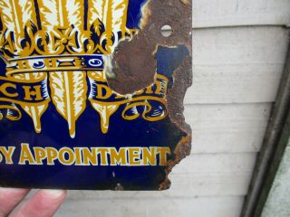 An Antique Enamel By Appointment The Prince of Wales Advertising Sign c1920s? 3
