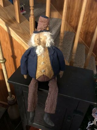 Primitive Uncle Sam Doll