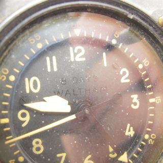 Vtg Waltham Military Aircraft Clock Type A - 13A 8 day 22 Jewels 2